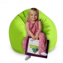 Кресло-мешок груша Kids Салатовый неон, размер M, оксфорд 1