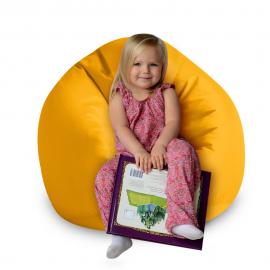 Кресло-мешок груша Kids Желтая, размер M, оксфорд 1