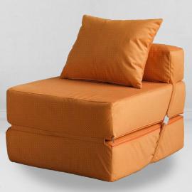 Бескаркасное Кресло-кровать Лисий, размер ХXXХL, мебельный велюр Киви