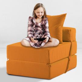Бескаркасное Кресло-кровать Лисий, размер ХXXХL, мебельный велюр 0