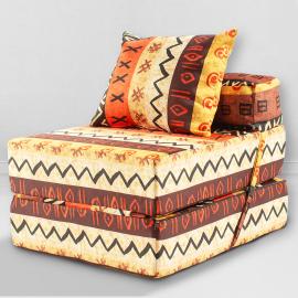 Бескаркасное Кресло-кровать Африка, размер ХXXХL, мебельный хлопок 1