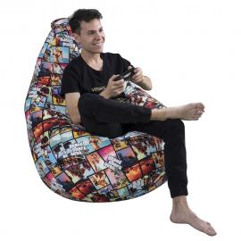 Кресло-мешок груша GTA V, размер XХXХL-Комфорт, мебельный хлопок 0