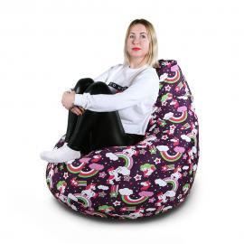Кресло-мешок груша Единорог, размер XХХL-Стандарт, мебельный хлопок 6