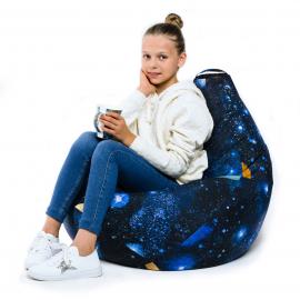 Кресло-мешок груша Космос, размер XL-Компакт, мебельный хлопок 6