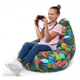 Кресло-мешок груша Ленивцы, размер XL-Компакт, мебельный хлопок 0