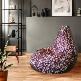 Кресло-мешок груша Дон Кофе, размер XХХL-Стандарт, мебельный  хлопок и оксфорд 4