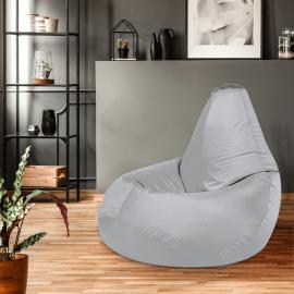 Кресло-мешок груша Серебристо-серый, размер XХXХL-Комфорт, оксфорд 2