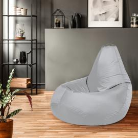 Кресло-мешок груша Серебристо-серый, размер XХХL-Стандарт, оксфорд 6