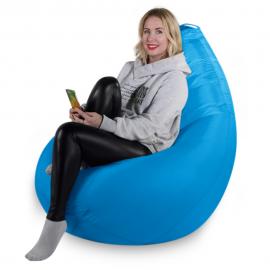 Кресло-мешок груша Темно-голубой, размер XХXХL-Комфорт, оксфорд 1