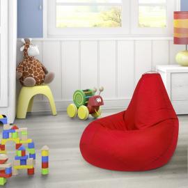 Кресло-мешок груша Красный, размер XL-Компакт, оксфорд 2