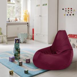 Кресло-мешок груша Бордовый, размер XL-Компакт, оксфорд 0