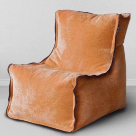 Бескаркасное кресло Лофт Лисий, размер ХXXХL, микровельвет