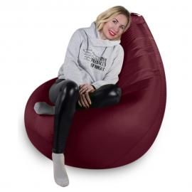 Кресло-мешок груша Бордовый, размер XХXХL-Комфорт, оксфорд 1