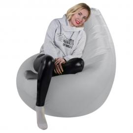 Кресло-мешок груша Серебристо-серый, размер XХXХL-Комфорт, оксфорд 1