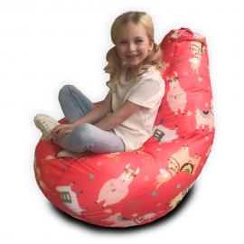 Кресло-мешок груша Фешн лама, размер XL-Компакт, оксфорд 1