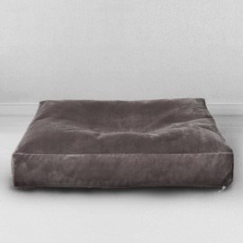 Лежак для собаки Антрацит, размер M, мебельная ткань