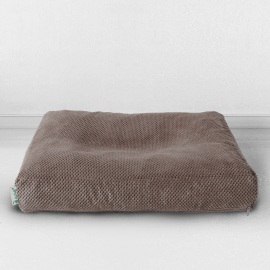 Лежак для собаки Какао, размер M, объемный велюр 0