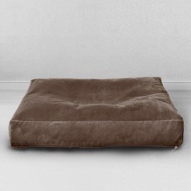 Лежак для собаки Шоколад, размер XS, мебельная ткань