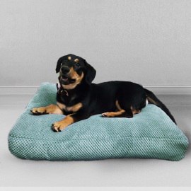 Лежак для собаки Ментол, размер S, объемный велюр 1
