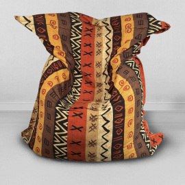 Кресло-подушка, Африка, размер XХXХL-Комфорт, мебельный хлопок