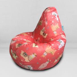 Кресло-мешок груша Фешн лама, размер XL-Компакт, оксфорд