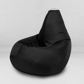 Кресло-мешок груша Черный, размер XL-Компакт, оксфорд