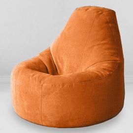 Кресло-пуф Люкс Лисий, размер XXХХL-Комфорт, мебельный велюр Киви 0