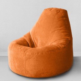 Кресло-пуф Люкс Лисий, размер XXХХL-Комфорт, мебельный велюр