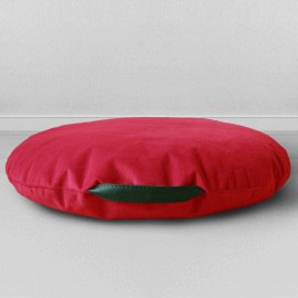 Подушка на пол Сидушка Красные маки, мебельная ткань 0