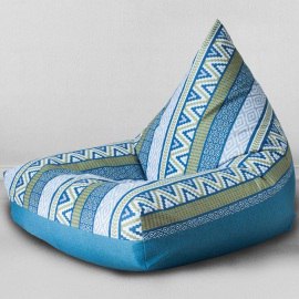Кресло мешок пирамида Стайп, мебельная ткань