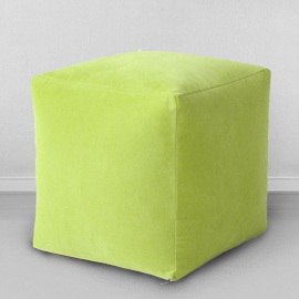 Пуфик-кубик Салатовый, мебельная ткань 0