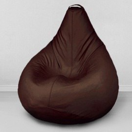 Чехол для кресла мешка Шоколад, размер Компакт, экокожа