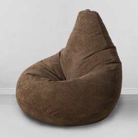 Чехол для кресла мешка Какао, размер Компакт, объемный велюр