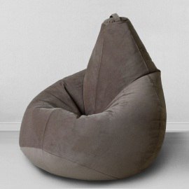 Чехол для кресла мешка Горький шоколад, размер Стандарт, мебельная ткань