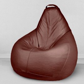 Чехол для кресла мешка Шоколад, размер Комфорт, экокожа