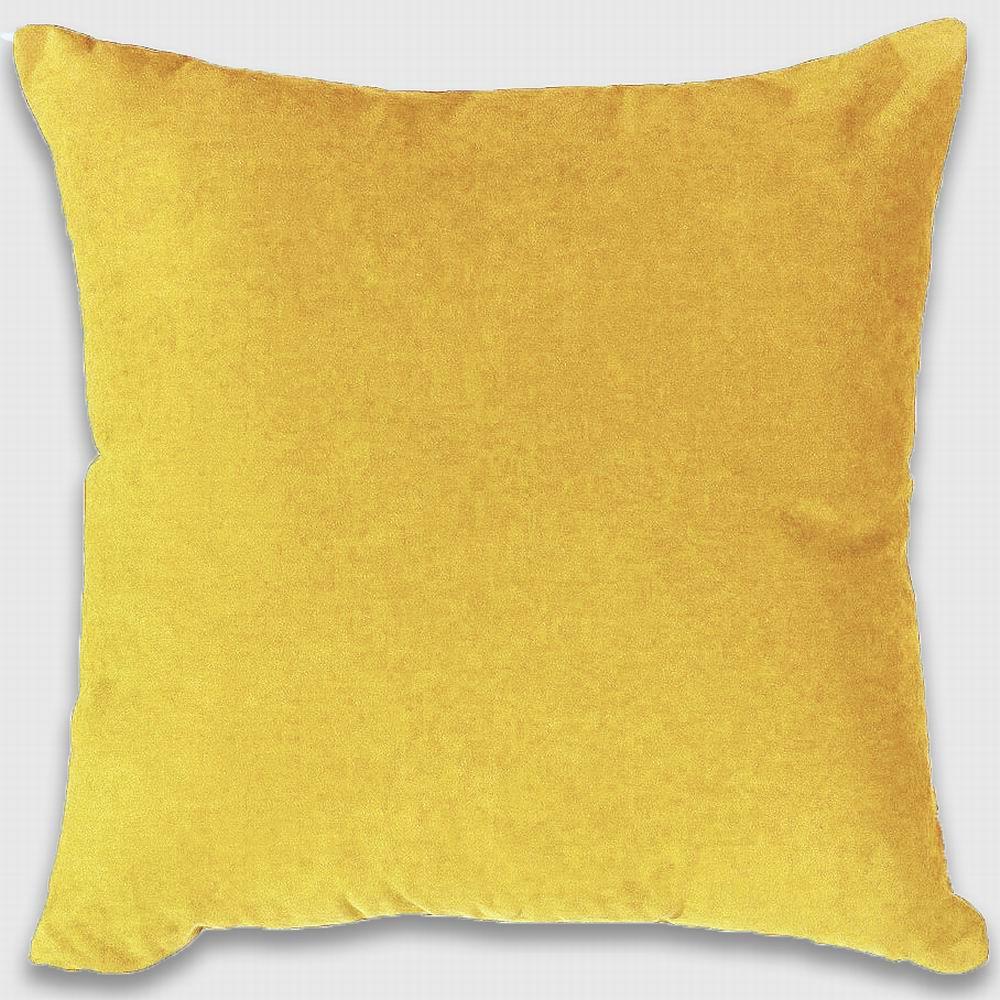 Купить декоративная подушка желтая мебельная ткань в MyPuff