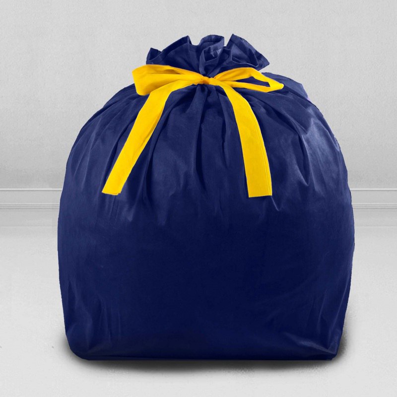 Подарочный упаковочный мешок цвет синий для кресла-мешка размера XXL-Миди