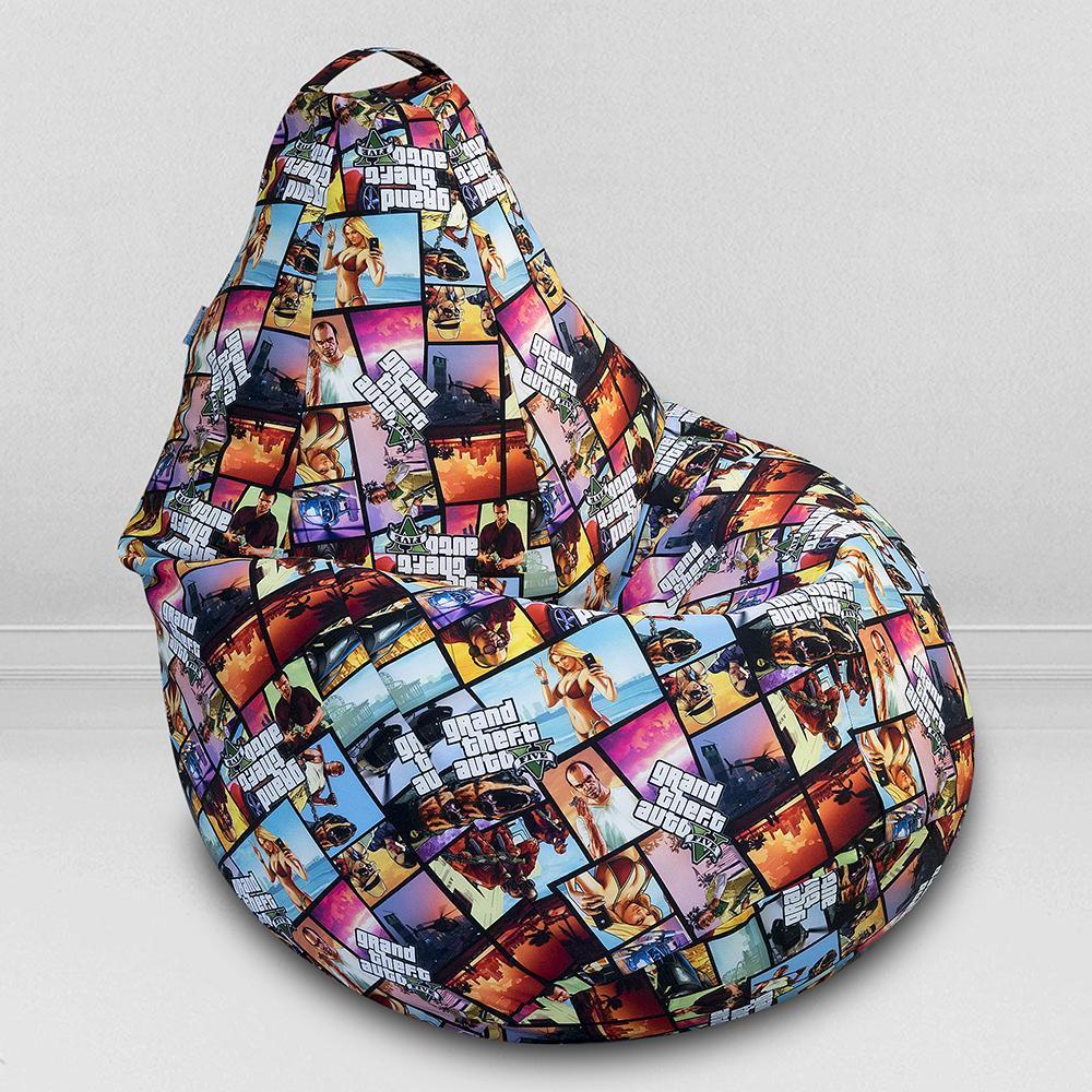 Кресло-мешок груша GTA V, размер XХXХL-Комфорт, мебельный хлопок