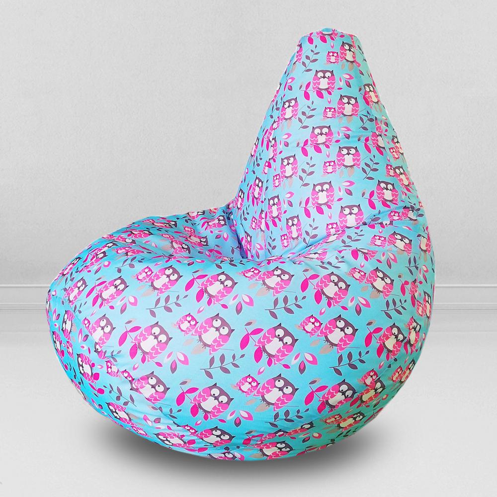 Кресло-мешок груша Совы, размер XL-Компакт, оксфорд