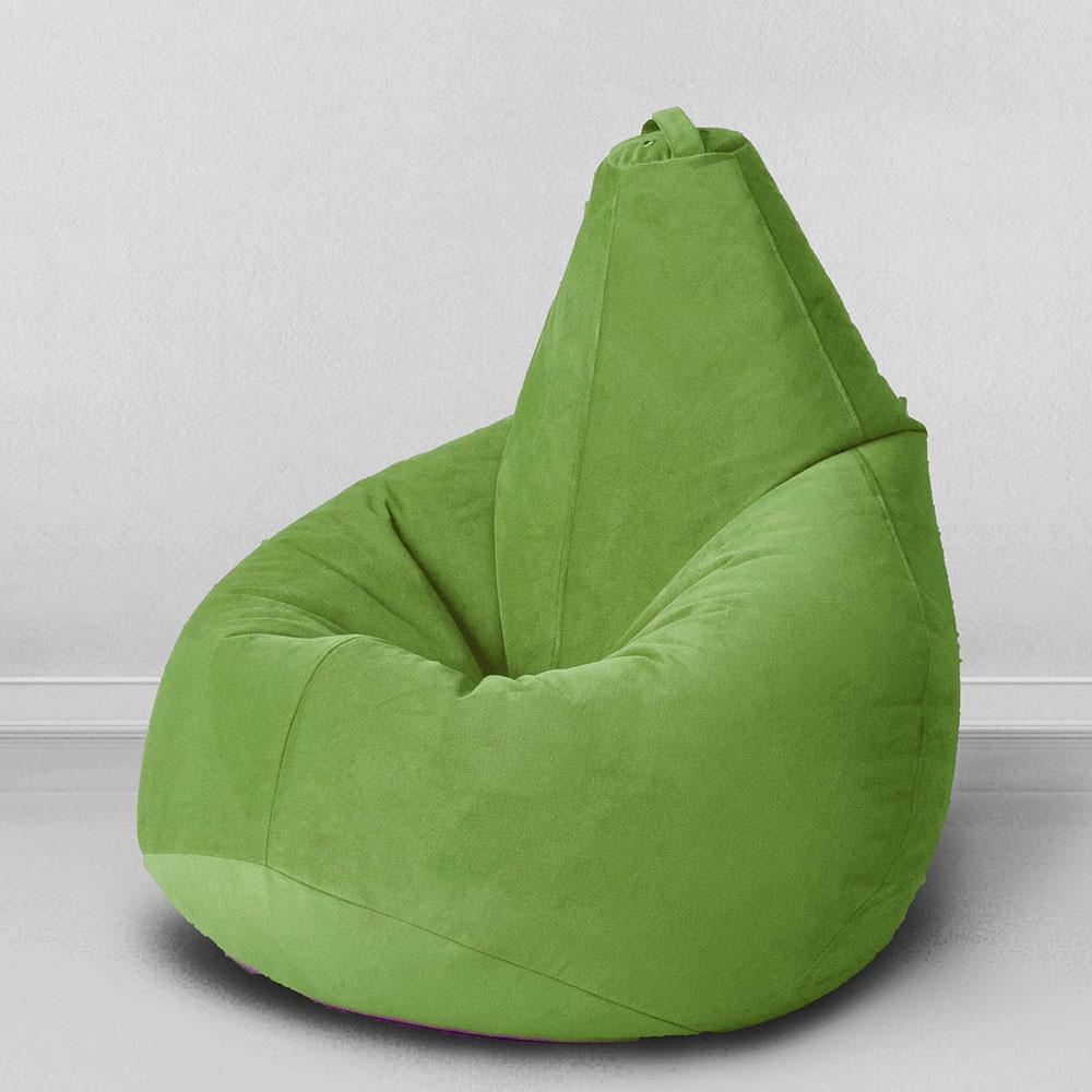 Чехол для кресла мешка Матово-зеленый, размер Стандарт, мебельная ткань